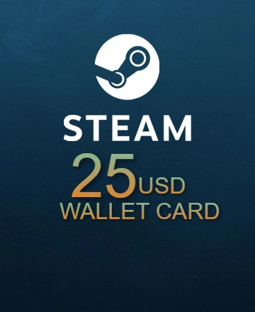 25 USD (≈ 800 TL) Steam Hediye Kartı
